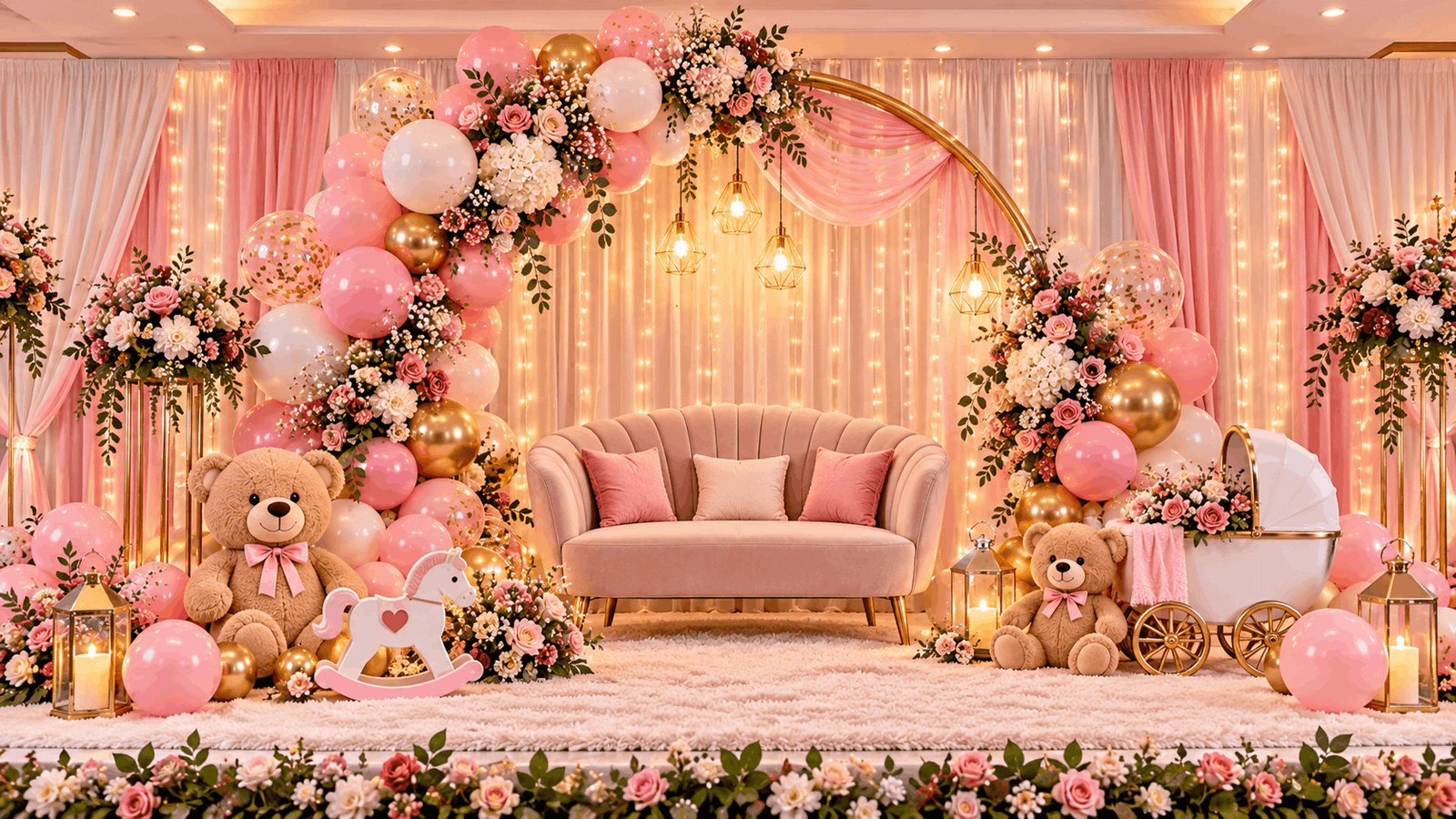 Baby Shower Decoration by Your decoration Company Name